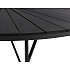 Kerteminde sort - nonwood havebord Ø170 cm, antracit stel