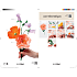 Crepepapirblomster læringssæt - flere farver
