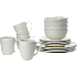 Maja servicesæt i hvidt stentøj - 16 dele