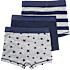 VRS børne 3-pak boxershorts str. 122/128 - multifarvet