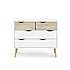 Dalta kommode med 4 skuffer - hvid
