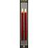 Windsor LED 2-pak stagelys 22,5 cm - rød