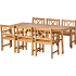 Rosenborg havebord med 6 classic Rosenborg stole