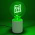 Minecraft Creeper LED neonlampe - grøn