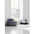 DEBEL Touch Split Plisségardin 60 x 160 cm - hvid