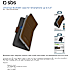 SBS universal cover wallet XXL - brun