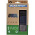 Marathon herre 3-pak tights str. 2XL - grå/blå/sort