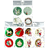 Gavemærker med julemotiv 12-pak - flere varianter - assorteret