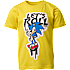 Sonic T-shirt str. 98/104 - gul