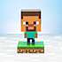 Minecraft Steve lampe - multifarvet