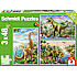 Schmidt Puzzles eventyr med dinosaurerne puslespil 3x48 brikker