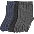 VRS herre 10-pak strømper str. 43/46 - sort/blå/grå
