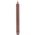 Kronelys 2,2x24 cm - rosa med bordeaux
