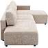Florence 3 personers open-end modulsofa med chaiselong - gråbrun