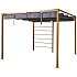 Bali pergola, trælook m. gråt cover