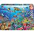 Educa fantasy turtles puslespil - 1000 brikker
