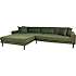 Aya venstrevendt loungesofa - olivengrøn