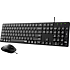 Rapoo NX8020 trådløst keyboard og mus - sort