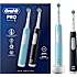 Oral-B Pro Series 1 Duo elektriske tandbørster - blå og sort