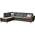 Rom Nordic venstrevendt open-end sofa - grøn