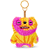 Fuggler nøglering 13 cm - assorteret