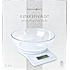 Køkkenchef digital køkkenvægt 5 kg m. skål - hvid