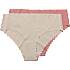 VRS dame 2-pak hipster str. XS/S - beige/rosa
