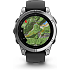 Garmin Fenix E smartwatch - sort/sølvfarvet