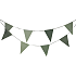 Salling guirlande med vimpelflag L: 4 meter - Grøn