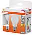 Osram 2-pak LED standardpære 3,4W - varmt hvidt lys