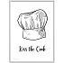 Kiss the cook - 70x100 cm