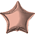 Salling folieballon stjerne Ø: 45 cm - rosegold