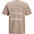 JJ REBEL herre T-shirt str. L - brun