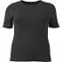 VRS dame rib T-shirt str. 48 - sort