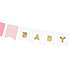 Guirlande "Baby Girl" 15x175 cm - Lyserød