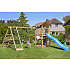 Jungle Gym Cottage 2.1 legetårn inkl. klatrevæg, rutsjebane og 120 kg sand