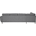 Rom Nordic vendbar hjørnesofa - antracit