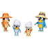 Bluey figurer familie telt-tur 4-pak
