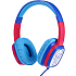 Kidio over-ear børnehøretelefoner - blå/rød