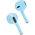 Juice TWS trådløse in-ear høretelefoner - blå