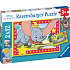 Disney Dumbo og junglebogen puslespil - 2x12 brikker