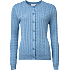 VRS dame cardigan str. L - blå