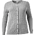 VRS dame cardigan str. 50 - grå