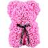 Lyserød Rose bamse 28 cm
