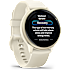 Garmin Vivoactive 6 smartwatch - Bone/Lunar Gold