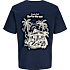 JJ REBEL herre T-shirt med print str. 2XL - mørkeblå