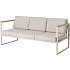 Ohio 3-personers loungesofa - sandy grey