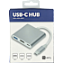 USB-C hub - sølvfarvet