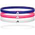 Adidas hårbånd 3-pak - hvid, pink og blå