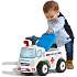 Falk Toys ambulance ride-on med opbevaringsrum, rat og horn